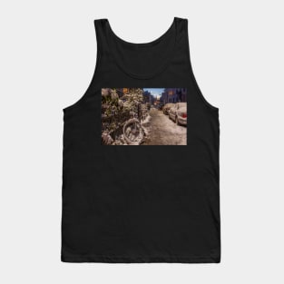 Fedellisten, winter, houses, snow, evening, dusk, Germany Tank Top